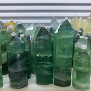 Green fluorite tower