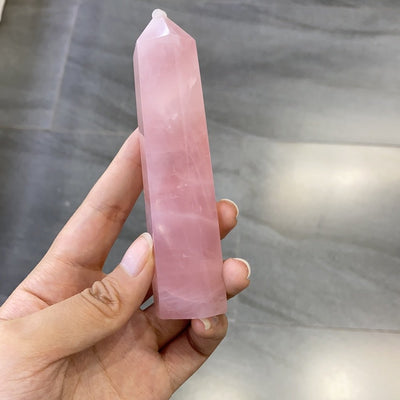 Rose quartz tower